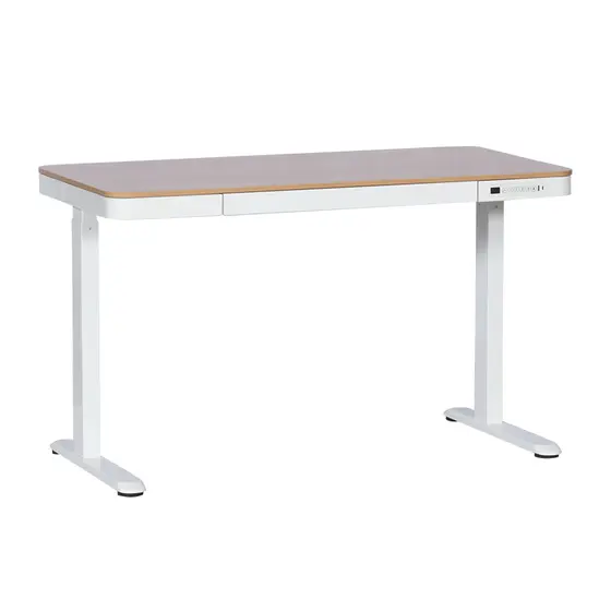 Бюро регулируемо КУКУШ B6- бяла основа, плот бук