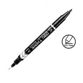 Перманентен маркер Deli двувърх - 0.5 - 1 mm