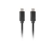 Кабел Lanberg Cable USB-C MM 3.1 GEN 2 CABLE 1.8M 10GBS PD100W Black