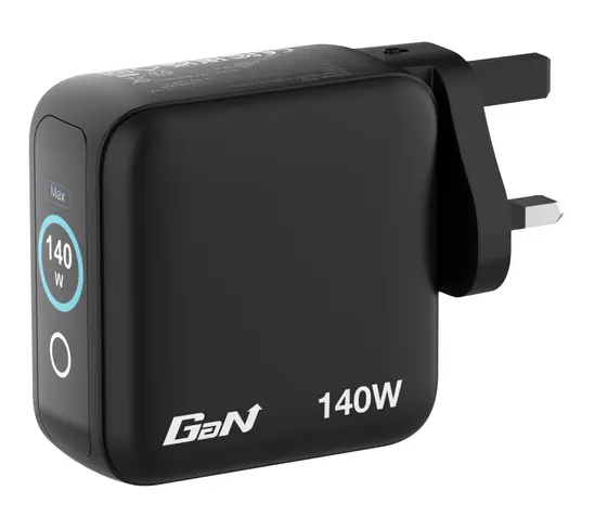 Зарядно устройство Verbatim Mini GaN Charger 140W with Display