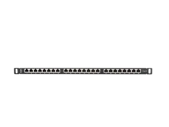 Пач панел Lanberg patch panel 24 port 0.5U CAT.6 shielded, black