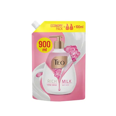 Течен сапун Teo пълнител 900 мл - розово