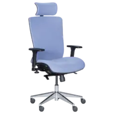 Работен стол ПИРЕЯ- синя дамаска