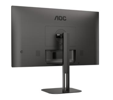 Монитор AOC Q27V5N/BK, 27' VA WLED, 2560x1440@75Hz, 4ms GtG, 300cd m/2, 4000:1, 20M:1 DCR, Adaptive Sync, FlickerFree, Low Blue Light, 3Wx2, Tilt, Height Adjust, Pivot, Swivel, 2xHDMI, 2xDP