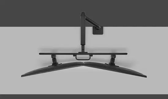 Стойка Neomounts Next One Desk Mount, double display crossbar (topfix clampgrommet)