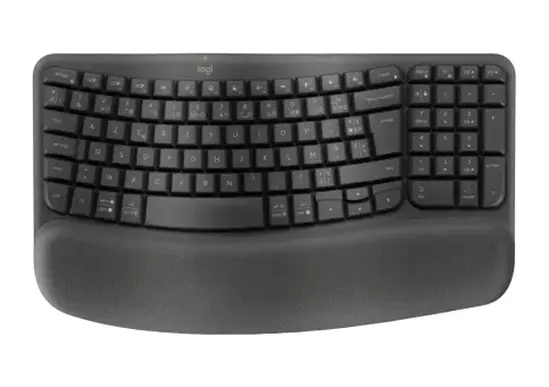 Клавиатура Logitech Wave Keys wireless ergonomic keyboard - GRAPHITE - US INT`L - 2.4GHZBT - NA - INTNL-973 - UNIVERSAL