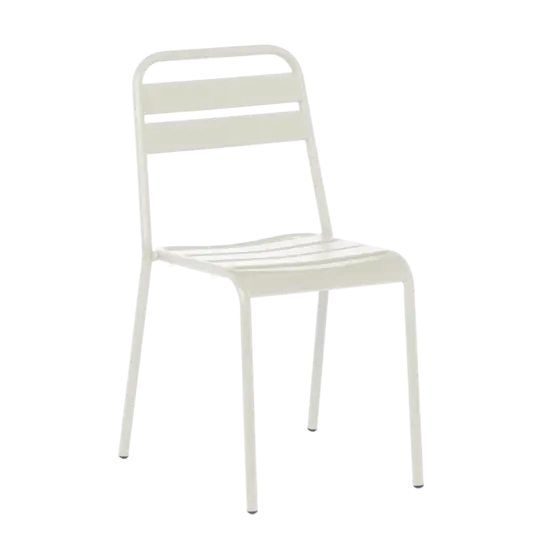 Градински стол ФЛАМБО- метален, в светлосив цвят