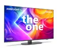 Телевизор Philips 55PUS901012, 55' The One 4K Ultra HD QLED, 3840x2160p, DVB-TT2T2-HDCSS2, 144Hz, Ambilight 3, P5 Perfect Picture, 90% DCI, HDR+, Titan OS, Dolby Atmos, Dolby Digital, VRR, 4*HDMI, 2*USB, 802.11ac, 40W RMS, Black