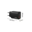 Зарядно устройство Verbatim Essentials GaN Charger 65W EU plug Black