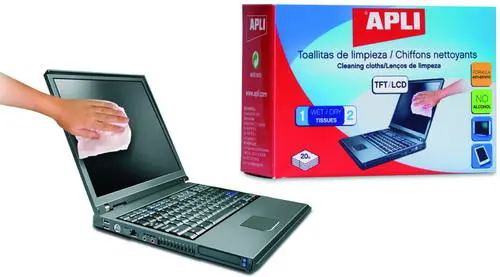 Комплект кърпички влажна+ суха за екрани 2x20 бр