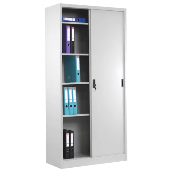 Архивен шкаф BTL J с 5 отделения 185х90х40 см - с отворена лява врата