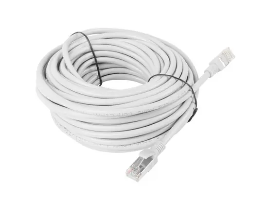 Кабел Lanberg patch cord CAT.5E 15m, grey