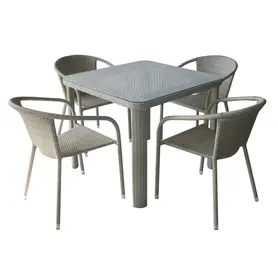 Ратанов комплект ВАНЕСА- Комплект от 4 стола и маса