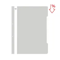 Папка PVC с перфорация сива с пиктограма