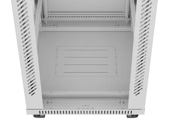 Комуникационен шкаф Lanberg rack cabinet 19' free-standing 42U600x800 (flat pack) with glass door lcd grey v2