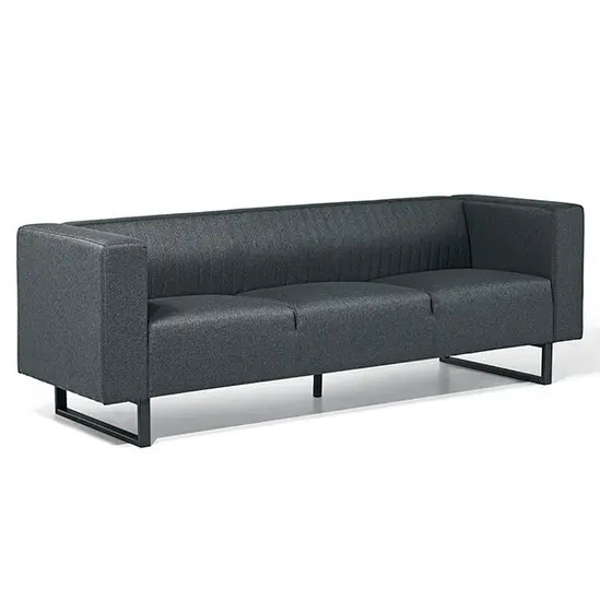 Диван триместен АБАГАР RZA 03 - сив, сниман отпред