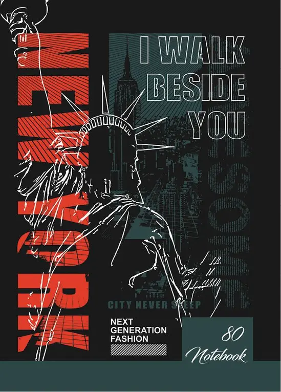 Тетрадка телчета А4 офсет 80 л редове