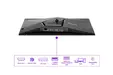 Монитор AOC AG326UZD2, 31.5" QD-OLED, 3840x2160@240Hz, 0.03ms GtG, 250cd m/2 (SDR), 1000cd m/2 (HDR), 1.500.000:1, 80M:1, Adaptive Sync, FlickerFree, LowBlue Mode, 8Wx2, Tilt, Height Adjust, Pivot, Swivel, 2xHDMI, DP, USB hub, KVM