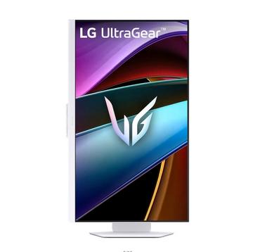 Монитор LG 32G810SA-W, 31.5' UltraGear IPS smart webOS 24, 1ms (GtG), 144Hz, 1000:1, 400cd/m2, 4K (3840x2160), FreeSync, G-SYNC, VRR, HDR 10, DCI-P3 95%, USB-C (PD 65W), AI, HDMI, DisplayPort, Speacers 7W x 2, Bluetooth, LG Switch, Height Adjustable,Tilt,