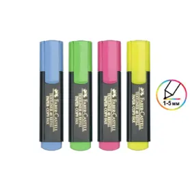 Текст маркер Faber-Castell Textliner 48 комплект 4 цвята