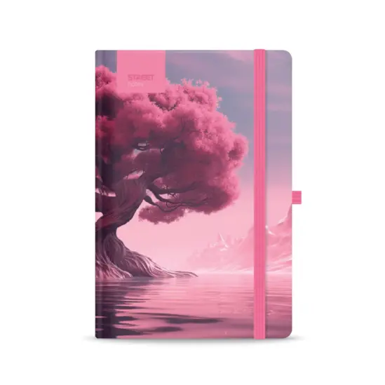 Бележник STREET A5 - розово дърво