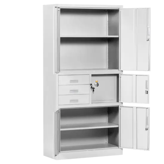 Архивен шкаф BTL ЕS 185х90х40 см с отворени врати- сниман отпред