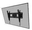 Стойка Neomounts Level-750 Wall Mount (XL, 125 kg, tiltable, tilt guard, connectable, VESA 600x400)