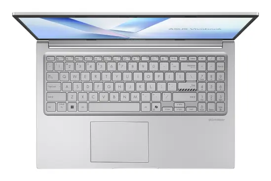 Лаптоп Asus Vivobook X1504MA-BQ772NA,Intel 5 315 1.5 GHz (6MB Cache, up to 4.4 GHz, 6 cores, 6 Threads) up to 15TOPS, 15.6" FHD,(1920x1080),16GB DDR5, SSD 512 GB, No OS, Cool Silver,US, no adapter