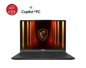 Лаптоп MSI Stealth A16 AI+ A3XWHG, NVIDIA GeForce RTX 5070 Ti 12GB GDDR7 992 AI TOPS, AMD Ryzen AI 9 HX 370 (12C, 24T, Up to 5.1 GHz 24 MB L3), 16' 16:10 QHD+ (2560x1600) OLED, 240hz, 1ms, 32GB DDR5 LPDDR5x-7500, 2TB  PCIe Gen4x4 SSD, Wi-Fi 7, Windows 11 