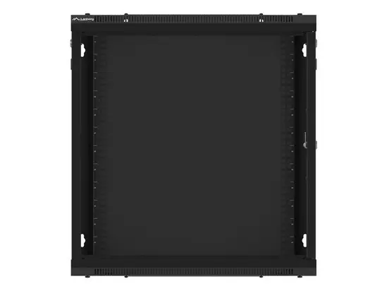 Комуникационен шкаф Lanberg rack cabinet 19' wall-mount 12U600x450 for self-assembly with metal door black (flat pack)