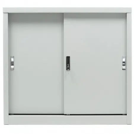 Архивен шкаф 83.2x91.5x45.8 см - с плъзгащи врати, затворен, сниман отпред