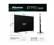 Телевизор Hisense, 100''  E7Q PRO,QLED Smart, FALD, 144Hz, 5000:1,Quantum Dot, Dolby vision ,Vidaa, ADS, Black