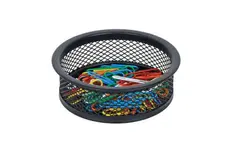 Поставка за кламери мрежа черен