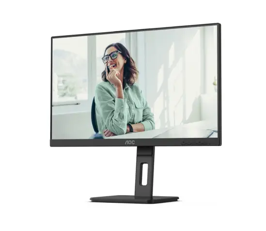Монитор AOC Q27P3CV, 27" IPS WLED, 2560x1440@100Hz, 4ms GtG, 350cd m/2, 1000:1, DCR 50M:1, Adaptive Sync, FlickerFree,Low Blue Light, 2Wx2, Tilt, Height Adjust, Pivot, Swivel, 2xHDMI, DP, USB hub, RJ45