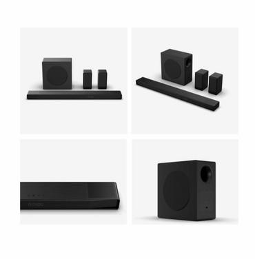 Аудио система Hisense AX5140Q,  5.1.4Ch Sound Bar with Wireless Subwoofer, 600W, Dolby Atmos, Bluetooth 5.3, 4K HDMI Pass Through, DTS:X, HDMI/AUX/ARC/Optical/USB, 7 EQ Modes, Black