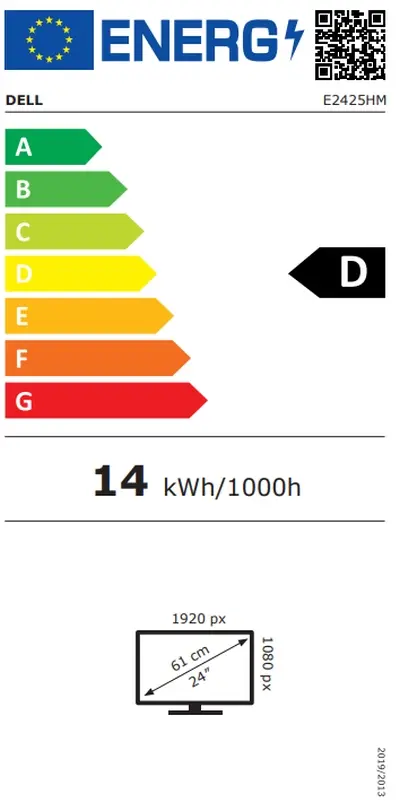 Монитор Dell E2425HM, 23.8" Edge LED Anti-Glare, IPS Panel, 5ms GTG, 100 Hz, 1000:1, 250 cdm2, Full HD 1920x1080 Full HD, VGA, HDMI, Display Port, Tilt, Black