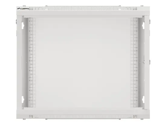 Комуникационен шкаф Lanberg rack cabinet 19' wall-mount 9U600x600 for self-assembly with metal door grey (flat pack)