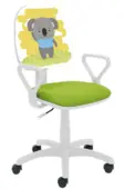 Детски стол КОАЛА- с коала, зелена седалка