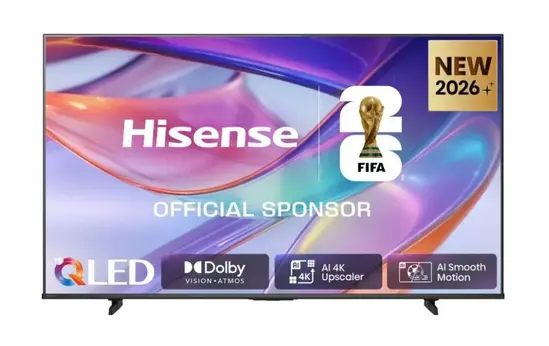 Телевизор Hisense 43" E7S, 4K Ultra HD 3840x2160, QLED, Quantum Dot, HDR 10+, HLG, Dolby Vision, Light Sensor, Smart TV, WiFi 5GHz, WiFi Direct, BT, Anyview Cast, 3xHDMI, 2xUSB, LAN, CI+, DVB-T2/C/S2, Black