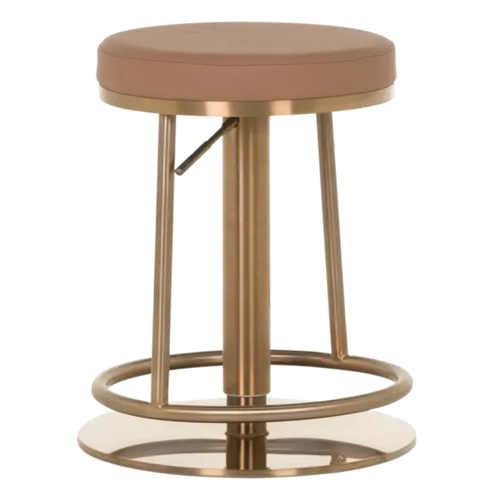 Бар стол ЧЕСТЪР- в най-ниската си позиция той може да се използва като удобна табуретка