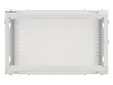 Комуникационен шкаф Lanberg rack cabinet 19' wall-mount 6U600x600 for self-assembly with metal door grey (flat pack)