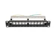 Пач панел Lanberg patch panel blank 12 port 1U 10' ftp for keystone modules black v2