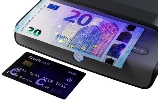 Детектор за фалшиви банкноти Safescan 75- детекция на кредитни карти