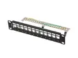 Пач панел Lanberg patch panel blank 12 port 1U 10' ftp for keystone modules black v2