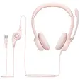 Слушалки Logitech H390 USB Computer Headset - ROSE - USB - NA - EMEA-914