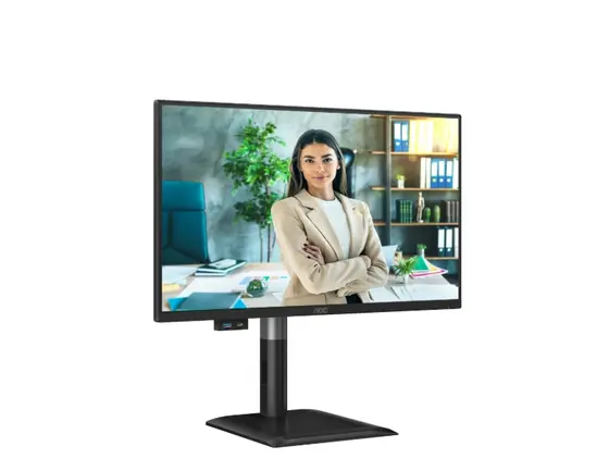 Монитор AOC 24P4CV, 23.8" IPS WLED, 1920x1080@120Hz, 4ms GtG, 300cd m/2, 1500:1, 50M:1 DCR, Adaptive Sync, FlickerFree, Anti-Blue Light, 2Wx2, Tilt, Height Adjust, Pivot, Swivel, HDMI, DP, USB hub, RJ45