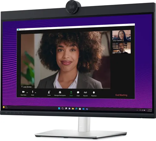 Монитор Dell P2724DEB, 27.0' Video Conferencing AG, IPS, 5ms, 1000:1, 350 cdm2, QHD (2560x1440), 99% sRGB, Webcam, 2x5W speakers, Microphone, USB-C up to 90W PD, USB 3.2, HDMI, DP, RJ45, Height, Swivel, Tilt, Pivot, Black