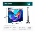 Телевизор Hisense 50" A6S, 4K Ultra HD 3840x2160, DLED, DFA, Precision Colour, HDR 10+, HLG, Dolby Vision,Light sensor, Smart TV, WiFi, BT, AnyView Cast, Gaming Mode, 1xHDMI2 eArc, 3xHDMI, 2xUSB, LAN, CI+, DVB-T2/C/S2, Black