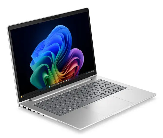 Лаптоп HP EliteBook 6 G2i AI 14 Pike Silver, Core Ultra 7 355(up to 4.7Ghz/12MB/80C), 14" WUXGA AG 300nits, 16GB 5600 MHz 1DIMM, 512MB PCIe SSD, WiFi 7 + BT 6, FPR, Backlit Kbd, 3C Batt, Win 11 Pro, 3Y Warranty Onsite