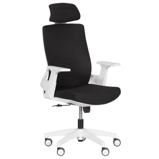 Президентски стол Миглена 46 - черна дамаска, меш